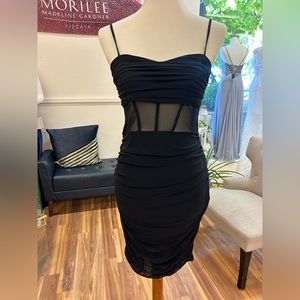 Jules and Cleo Mini corset top black dress